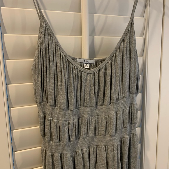 Cute gray dress with spaghetti straps XS - Picture 2 of 3